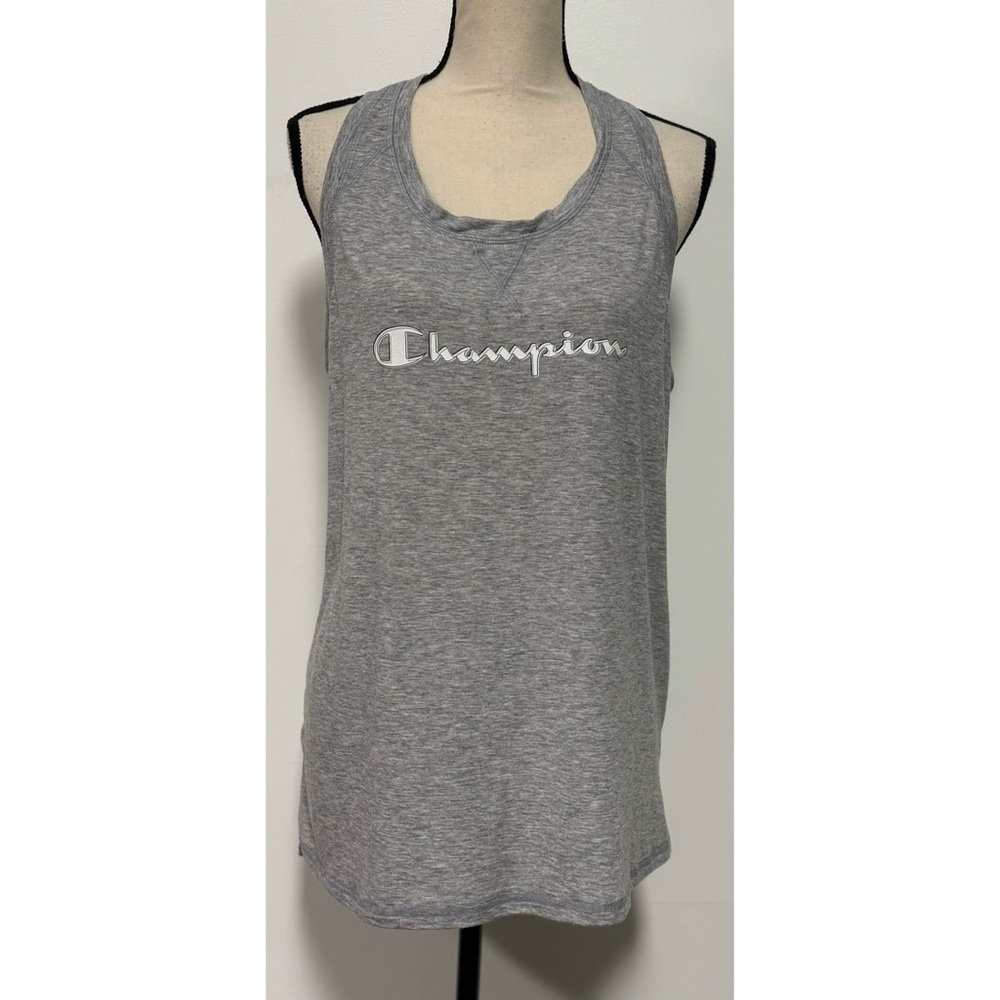 Champion Hi-Low Racerback Tank Top Gray Size XL